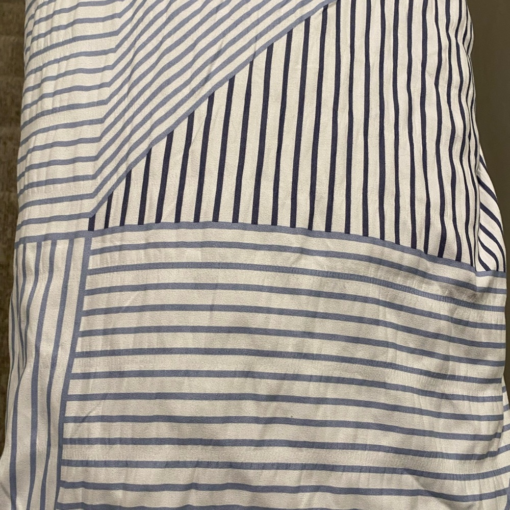 Target Essential Striped Blue and White Bedding Set KING